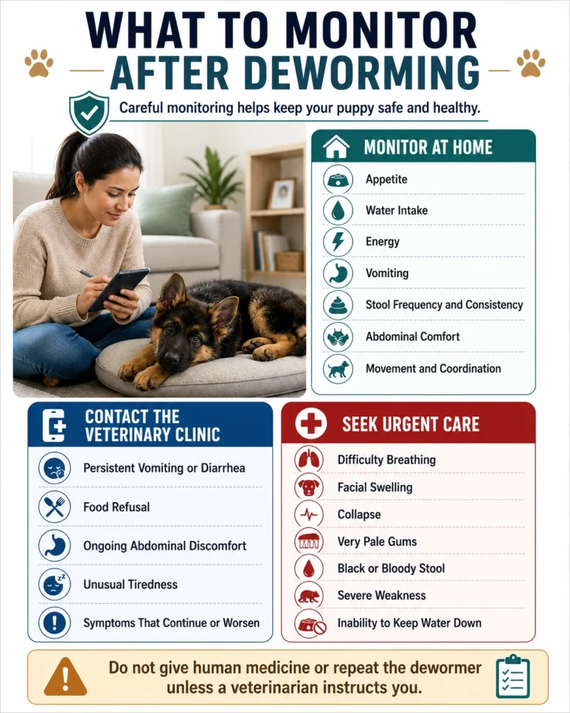 German Shepherd Puppy Deworming Schedule: A Vet-Guided Timeline Questions to ask about the age, weight, ingredients, and parasite coverage of a German Shepherd puppy dewormer.