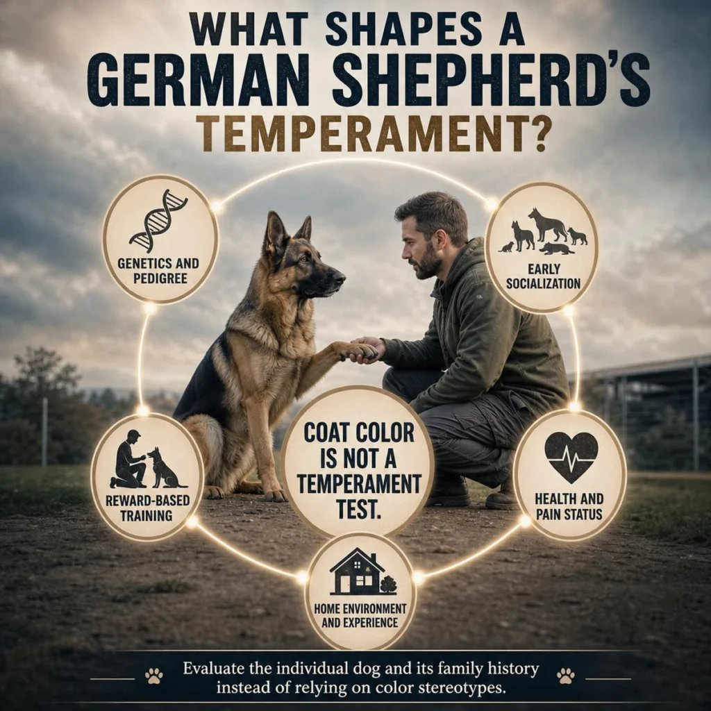 Sable German Shepherd: Color, Genetics, Temperament, and Care Factors that influence German Shepherd temperament beyond sable coat color